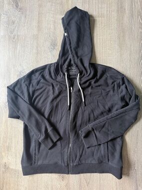 FIGS Black Zip-Up Hoodie